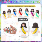 100 Pcs Jesus Toys Little Jesus Figurine Miniature Jesus Doll Tiny Jesus Figurin