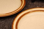 Vtg International China Suncraft Stoneware Set Of 4 Brandy Salad Plates 7 5 8 
