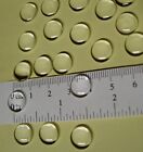 50 Clear Glass Tiles Cabochons Round Dome 10mm   Crystal Cabs Setting   Magnify