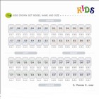 48 96pcs Dental Crown Kit Stainless Steel Tooth Primary Molar For Adult Kids