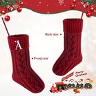 Embroidered Name Christmas Stocking     Personalized Knit Holiday Decoration Gift