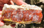 Hackberry Wash Plume Agate Rough Mojave Desert 4 5 x3 x2 1  1 7 Pounds See Video