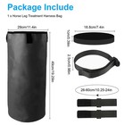Horse Hoof Soaking Boot Pvc Treatment Bag W  Strap Eva Pad Portable Equine Care