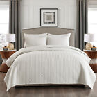 3piece Embossed Reversible Bedspread Coverlet Quilt Set Bedding Cover With Sham