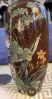 Gorgeous Large Aventurine Japanese Cloisonne Vase  Meiji  Perfect Condition 
