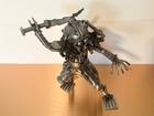 Metal Ufo Space Alien Predator Action Figure With Sword Anthropomorphic Figurine