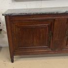 Antique French Louis Xvi Marble-top Mahogany Sideboard Buffet Early 19th C 
