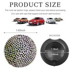 Povtii Car Start Stop Button Cover  Anti-scratch Bling Push Start Colorful
