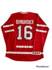 Amazing Team Canada Captain Bombardier No  16 Nike Jersey Iihf Large Excellent
