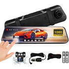 10  1080p Rearview Frontview Mirror Car Dvr Dual Dash Cam Camera Video Recorder