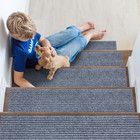 Non-slip Rubberback Solid 8  X 30  Indoor outdoor Stair Treads For Stairs  Garag
