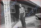  4  - 1950 s  B w Negatives - Mid Century - Travel - Posing At Motel
