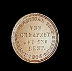   1863   Albion Mi Ira Mayhew Civil War Token Business College Old Actual Shown