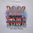 Vintage 2002 Sam   s Town Hotel Gambling Hall Las Vegas T-shirt White Y2k Promo