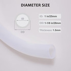 Flexible Pvc Latex Tubing  1 Inch Id Highly Elastic Hybrid Vinyl Tube