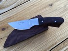 Robert Panagia Custom Fixed Blade Knife  Desert Ironwood Handle  Belt Sheath Usa