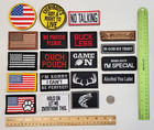 Military Tactical Morale Patch Lot 19 Mixed Hook Loop Usa American Flags Paw