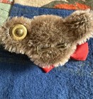 Vintage Steiff Mohair Brown Bear Head Pin Brooch