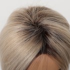 Women Side Part Blonde Short Straight Bob Wig Synthetic Hair Full Head Wig Daily