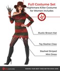 Women s Freddy Krueger Costume   Claw Nightmare Killer Dress Halloween Xs-3xl