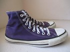 Vtg Converse Chuck Taylor All Star Shoe Men 7 Purple Canvas High Top Made In Usa