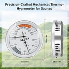 sauna Thermometer   Hygrometer 2-in-1     Fahrenheit Humidity   Temperature Gauge