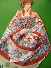 Handmade Victorian Handkerchief Lady  W vintage Scrap    Embellishment