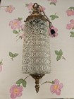 Vintage Hollywood Regency Glass Light Fixture