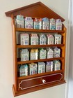 Vintage 1989 Lenox Spice Village Collection With Original Wooden Display Cabinet
