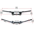 Ape Racing Black Flex Handlebars Oversized 1-1 8  For Yamaha Raptor 700 All Year