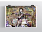 Keith Moon The Who Poster Keith Moon Drumming Print Pop Art Free Shipping Us