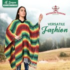 Traditional Mexican Baja Poncho Men Women Authentic Gaban Serape Blanket Warm