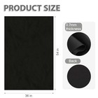 Faux Leather Fabric Smooth Solid 54  X 36   black  Black