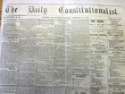 1864 Confederate Civil War Newspaper Union Officers Escape Libby Prison Richmond