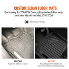 3d Front   Rear Floor Mats For 2018-2024 Toyota Camry Tpe All Weather Car Liners