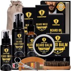 Ceenwes Upgraded Beard Grooming Kit - Conditioner  Oil  Brush  Comb  Balm    