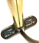Vintage Ford Script Brass Tire Pump   Polished Brass  New Hose  All Old Fittings