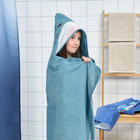 Ikea Bl  vingad Towel With Hood Shark-shaped blue-gray   28x55  905 284 41