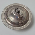 Antique Egyptian  800 Silver Covered Bowl Dish Cat Hallmarks 176g