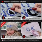 34pcs Rhinestone Letter Stickers Bling Glitter Alphabet A-z Letters Self-adhe   