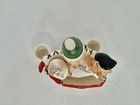 Vintage Mcm Holt Howard Happy Christmas Carolers 3 Singers Double Candle Holder