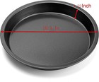 2 Pcs Black And Gold Pizza Pan  10 Inch Round Iron Skillet With Nonstick Coating