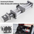 4 -40  Ball Screw Linear Cnc Slide Stroke Long Stage Actuator Module With Motor
