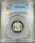 1926 Mercury Dime 10c -  Pcgs Ms64 - Blast White Pq