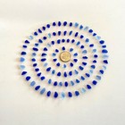 Beach Sea Glass Cobalt   Cornflower 100 Pieces Tinies Genuine Surf-tumbled