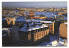 Vintage Stockholm Sweden Panorama Fold-out Postcard Viking Line Ferry Winter