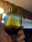 Cornucopia Half Pint Flask Mck Giii-11 Olive Green Amber Mint Open Pontil Bottle
