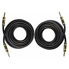 Ignite 2x 1 4  To 1 4  25 Ft 12 Gauge Awg Wire Dj  Pro Audio Speaker Cable  Pair
