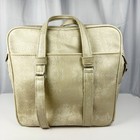 Vintage 1970 s Samsonite Silhouette Ivory Travel Carry On Luggage Tote Bag 14x14