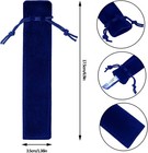 100pcs Velvet Pen Pouch Drawstring Pen Bag Single Pen Sleeve Holder For Office B